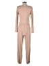 Kittenish Solid Tan Jumpsuit Size M - photo 2