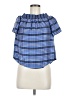 J.Crew Collection Blue Short Sleeve Blouse Size 6 - photo 1