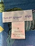 Susan Graver 100% Polyester Floral Blue 3/4 Sleeve Blouse Size M - photo 6