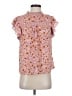 DR2 100% Polyester Pink Short Sleeve Blouse Size XS - photo 1