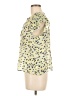 On 34th Yellow Short Sleeve Blouse Size M - photo 5