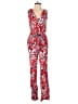 Yumi Kim Print Red Jumpsuit Size S - photo 1