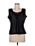 Escapades 100% Polyester Black Sleeveless Blouse Size M - photo 1