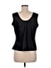 Escapades 100% Polyester Black Sleeveless Blouse Size M - photo 2