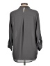 Charming Charlie 100% Polyester Gray Long Sleeve Blouse Size L - photo 2