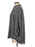 Charming Charlie 100% Polyester Gray Long Sleeve Blouse Size L - photo 5