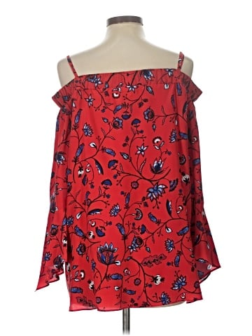 Shoshanna 3/4 Sleeve Silk Top (view 2)