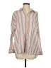 Wild Fable Stripes Gray Long Sleeve Blouse Size S - photo 1