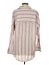 Wild Fable Stripes Gray Long Sleeve Blouse Size S - photo 2