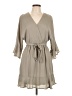 Andree by UNIT 100% Polyester Solid Gray Casual Dress Size S - photo 1