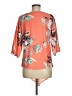 Unbranded Orange 3/4 Sleeve Blouse Size M - photo 2