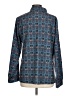 Unbranded 100% Polyester Paisley Blue Long Sleeve Blouse Size L - photo 2