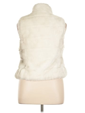 White House Black Market Faux Fur Vest (view 2)