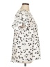 Lane Bryant 100% Polyester Ivory Short Sleeve Blouse Size 14 - photo 4