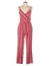Assorted Brands 100% Polyester Stripes Red Jumpsuit Size L - photo 1