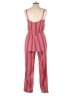 Assorted Brands 100% Polyester Stripes Red Jumpsuit Size L - photo 2