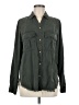 Mi ami 100% Lyocell Green Long Sleeve Button-Down Shirt Size M - photo 1
