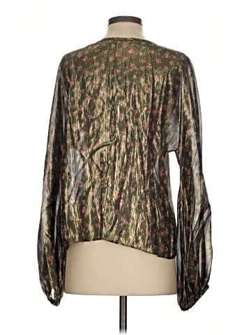 LoveShackFancy Long Sleeve Silk Top (view 2)
