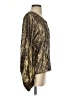 LoveShackFancy Floral Gold Green Long Sleeve Silk Top Size XS - photo 4
