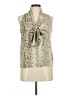 Eight Sixty 100% Polyester Silver Sleeveless Blouse Size M - photo 1