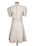 DKNY 100% Polyurethane Solid Ivory Casual Dress Size 10 - photo 2