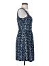 Bebop 100% Polyester Paisley Blue Casual Dress Size S - photo 4
