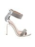 Assorted Brands 100% Leather Silver Sandals Size 7 - photo 1