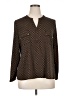Appleseeds Brown Long Sleeve Blouse Size XL (petite) - photo 1