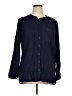 Ruff Hewn Blue 3/4 Sleeve Button-Down Shirt Size XL - photo 1
