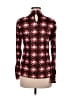 Como Black Burgundy Long Sleeve Top Size M - photo 2
