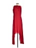 Express 100% Polyester Solid Red Casual Dress Size S - photo 2