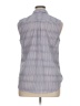 Talbots Houndstooth Gray Sleeveless Button-Down Shirt Size XL - photo 2