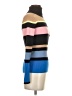 Ann Taylor Color Block Blue Turtleneck Sweater Size XXS - photo 4