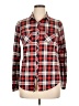 Passport 100% Polyester Plaid Red Long Sleeve Blouse Size XL - photo 1