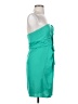 BCBGMAXAZRIA 100% Polyester Solid Teal Cocktail Dress Size 4 - photo 4