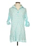Three Islands Teal 3/4 Sleeve Blouse Size S - photo 1