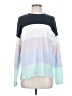 French Connection Color Block Blue Pullover Sweater Size S - photo 1