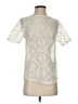 Banana Republic 100% Polyester Ivory Short Sleeve Top Size S - photo 1
