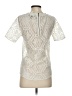 Banana Republic 100% Polyester Ivory Short Sleeve Top Size S - photo 2