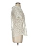 Banana Republic 100% Polyester Ivory Short Sleeve Top Size S - photo 4
