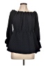 Lane Bryant 100% Polyester Black 3/4 Sleeve Blouse Size 10 - 12 Plus - photo 1