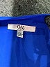 Q&A 100% Polyester Blue Short Sleeve Blouse Size L - photo 7