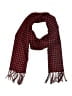 Cashmere Houndstooth Burgundy Red Scarf One size - photo 1