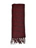 Cashmere Houndstooth Burgundy Red Scarf One size - photo 2