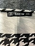 Shein Curve Houndstooth Silver Long Sleeve Blouse Size 20 Plus (4) - photo 7
