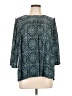 MICHAEL Michael Kors Teal 3/4 Sleeve Blouse Size L - photo 1