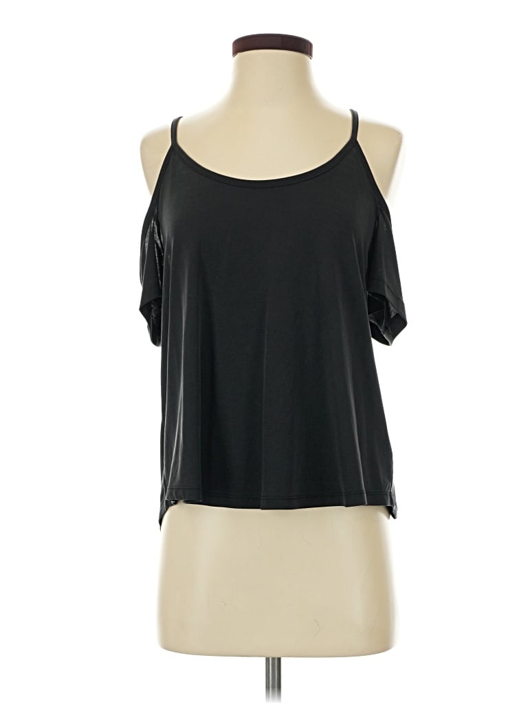 Pre-owned Mudd Tank Top Black Cold Shoulder Neckline Tops