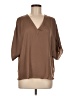 Assorted Brands 100% Polyester Brown 3/4 Sleeve Blouse Size M - photo 1