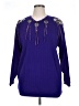 Cover Charge Purple Long Sleeve Blouse Size XL - photo 1