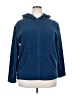 Jolie 100% Polyester Blue Zip Up Hoodie Size 2X - photo 1